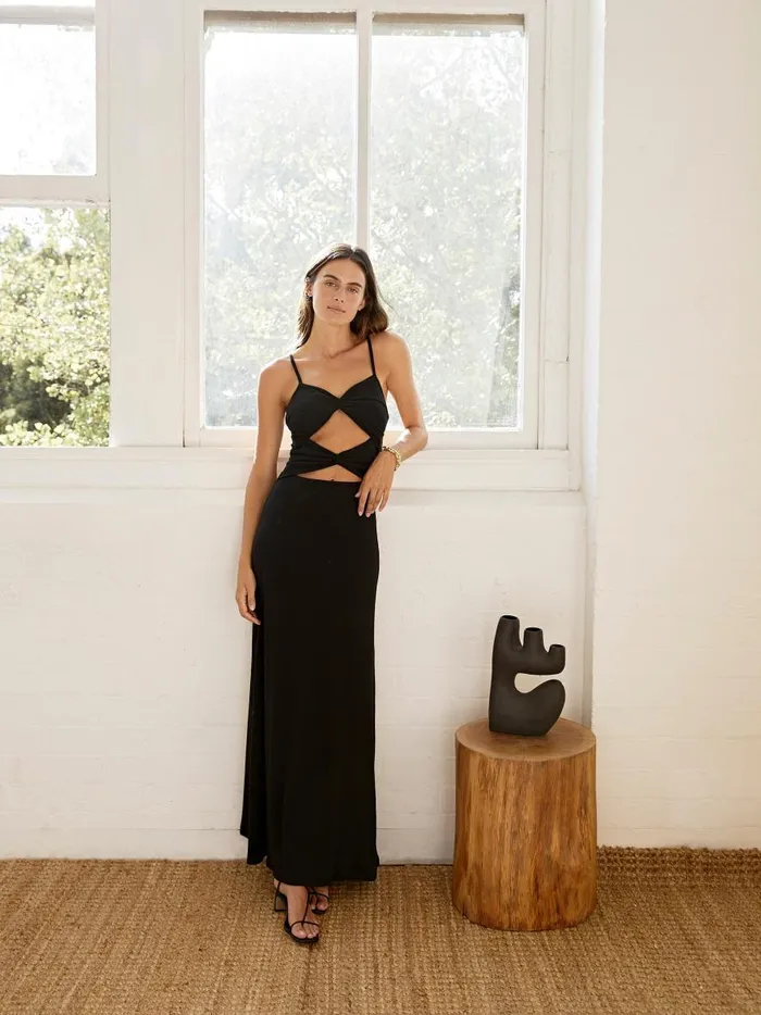 Women Natalia Dress Onyx The UNDONE Dresses