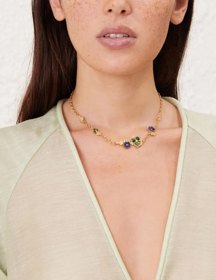 Women Necklaces Zimmermann Zimmermann Bloom Necklace Goldmulti