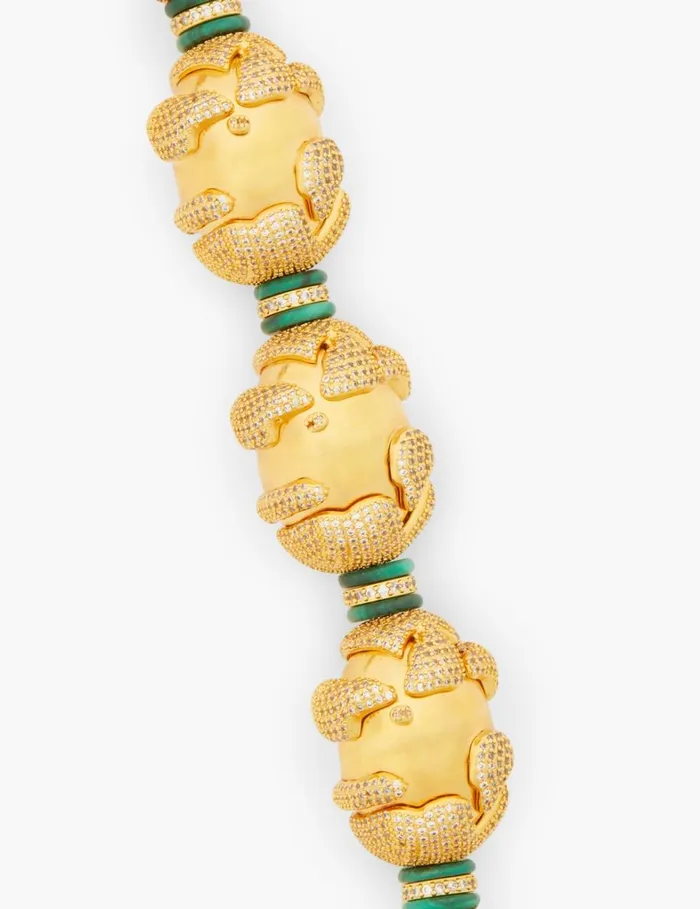 Women Necklaces Zimmermann Zimmermann Midnight Choker Goldmalachite