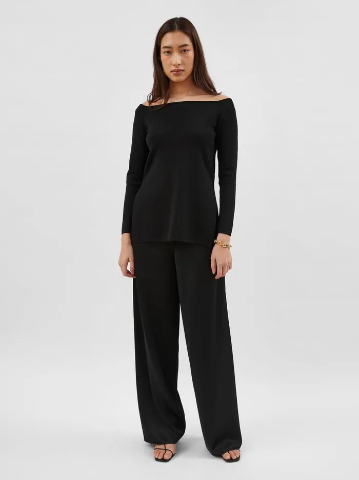 Women Obie Off The Shoulder Top Black The UNDONE Tops
