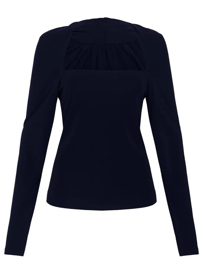 Women Odessa Square Top French Navy The UNDONE Tops