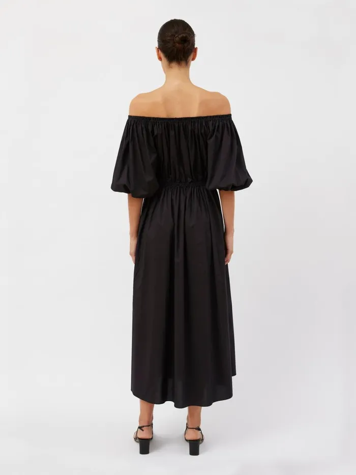 Women Off The Shoulder Midi Dress Black The UNDONE Maternity Women Off The Shoulder Midi Dress Black The UNDONE Maternity