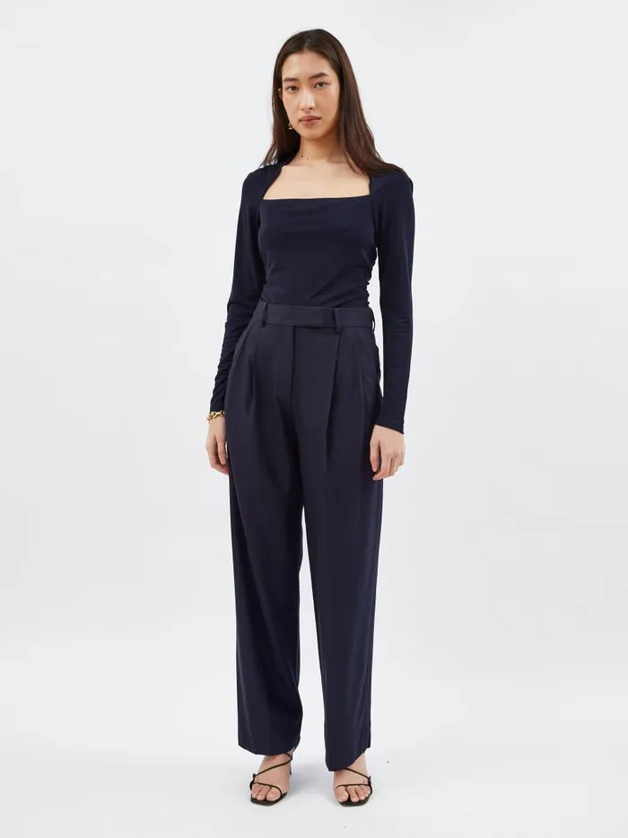 Women Oilo Tailored Trouser French Navy The UNDONE Pants