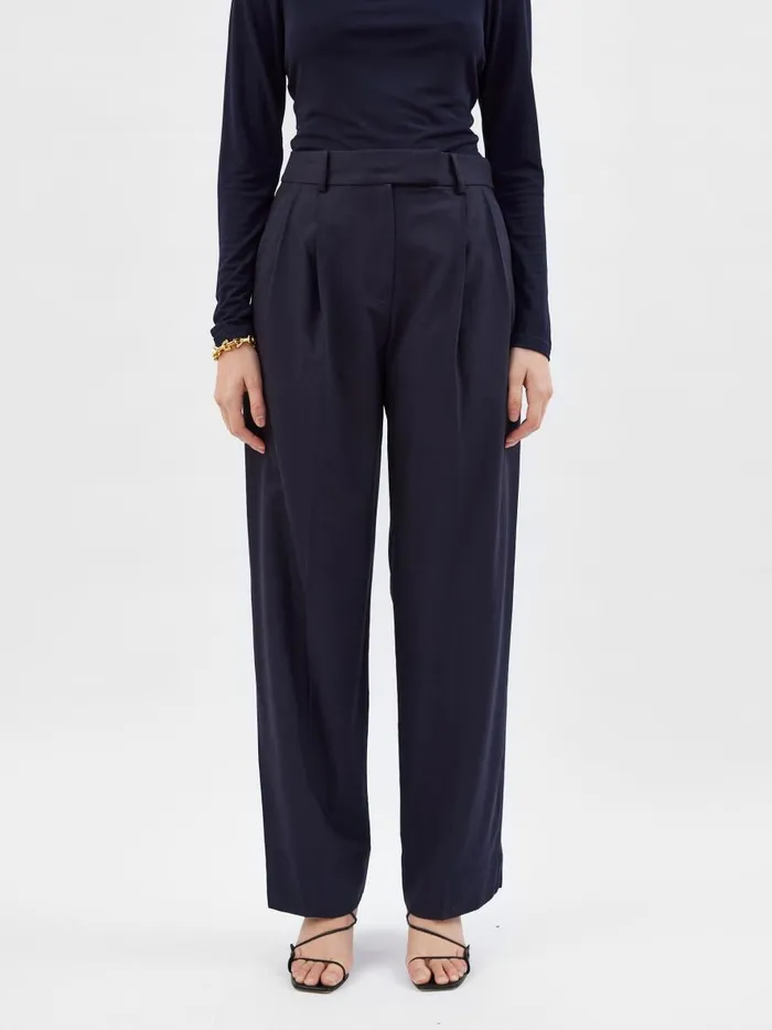 Women Oilo Tailored Trouser French Navy The UNDONE Pants