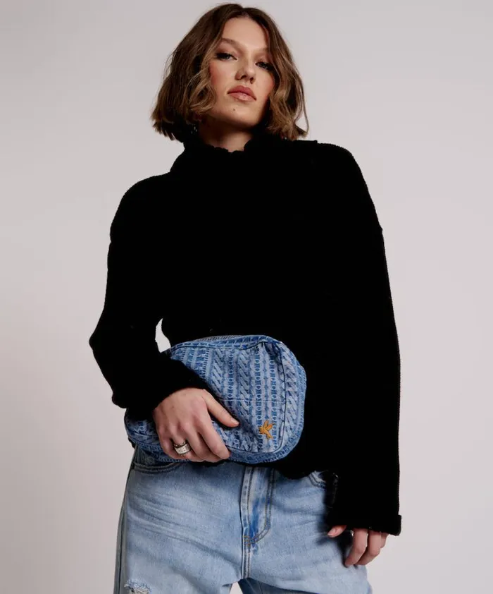 Women One Teaspoon Bags ON REPEAT DENIM CLUTCH
