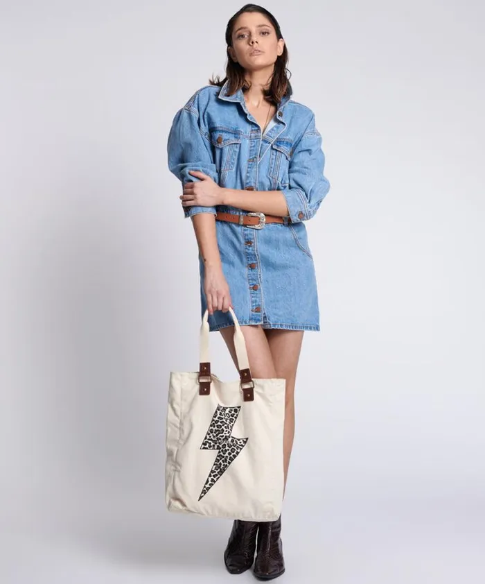 Women One Teaspoon Bags ONETEASPOON LIGHTNING TOTE BAG Women One Teaspoon Bags ONETEASPOON LIGHTNING TOTE BAG