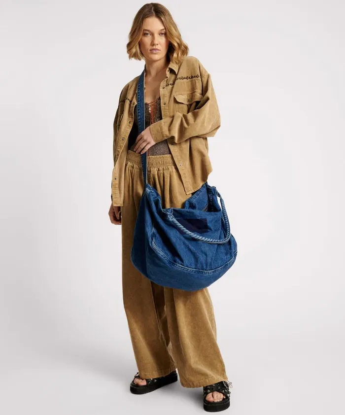 Women One Teaspoon Bags SALTY SAILOR DENIM OVERNIGHTER BAG Women One Teaspoon Bags SALTY SAILOR DENIM OVERNIGHTER BAG