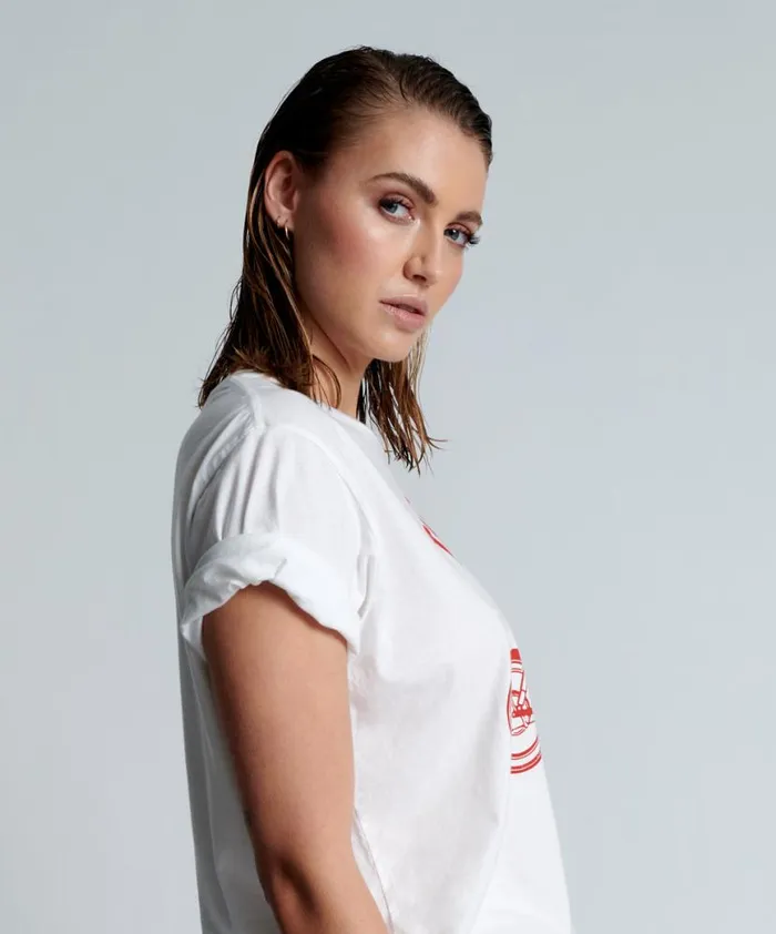 Women One Teaspoon Basic Tees BOWER BIKE CLUB ORGANIC UNISEX TEE Women One Teaspoon Basic Tees BOWER BIKE CLUB ORGANIC UNISEX TEE