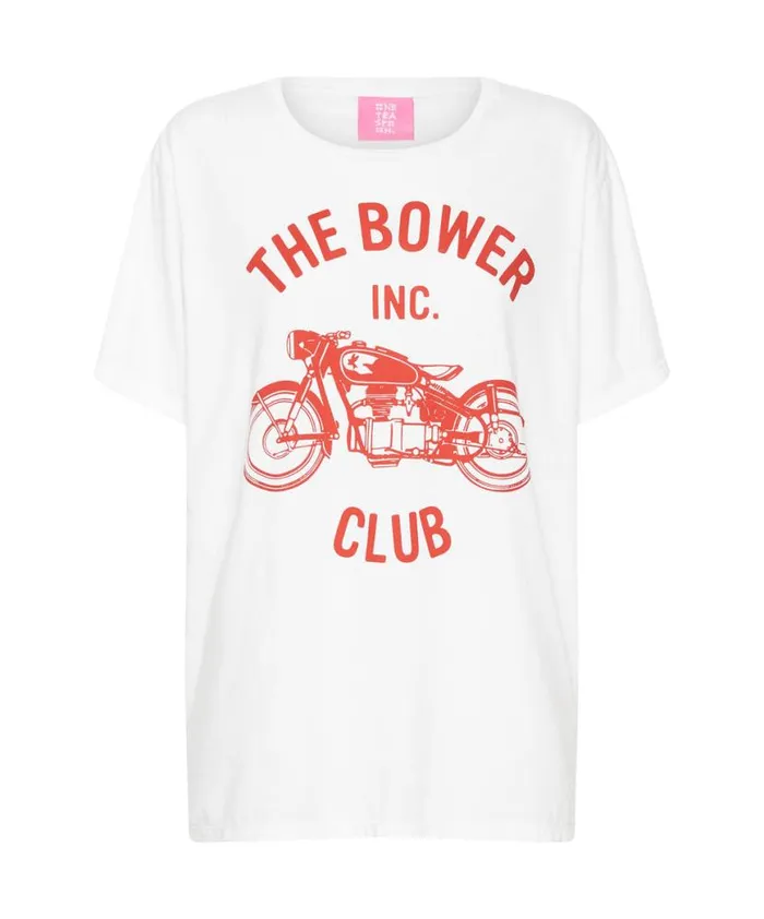 Women One Teaspoon Basic Tees BOWER BIKE CLUB ORGANIC UNISEX TEE Women One Teaspoon Basic Tees BOWER BIKE CLUB ORGANIC UNISEX TEE