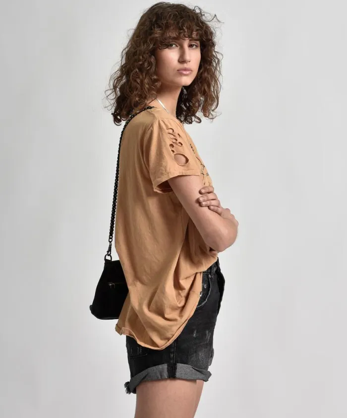 Women One Teaspoon Basic Tees CRAZY CRAZY CRAZY TEE Women One Teaspoon Basic Tees CRAZY CRAZY CRAZY TEE
