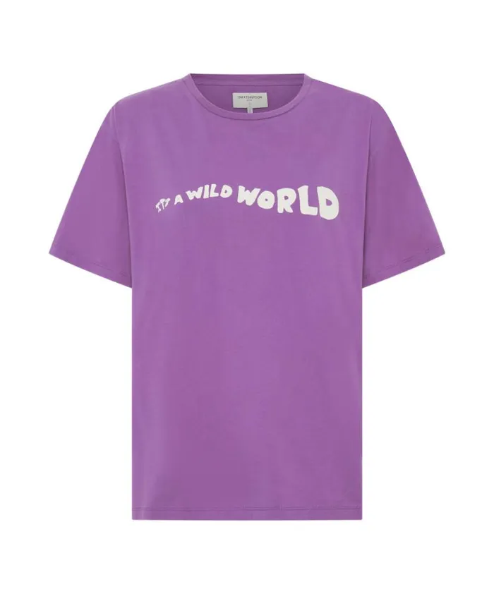 Women One Teaspoon Basic Tees ITS A WILD WORLD BASKETBALL TEE Women One Teaspoon Basic Tees ITS A WILD WORLD BASKETBALL TEE