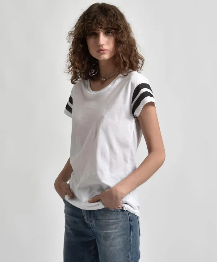 Women One Teaspoon Basic Tees LE HUNT ONE TEE WHITE Women One Teaspoon Basic Tees LE HUNT ONE TEE WHITE