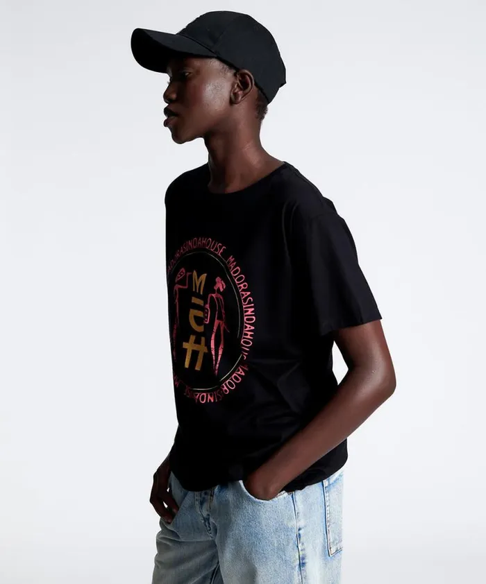 Women One Teaspoon Basic Tees MIDH GOLD LYRICS ORGANIC UNISEX TEE Women One Teaspoon Basic Tees MIDH GOLD LYRICS ORGANIC UNISEX TEE