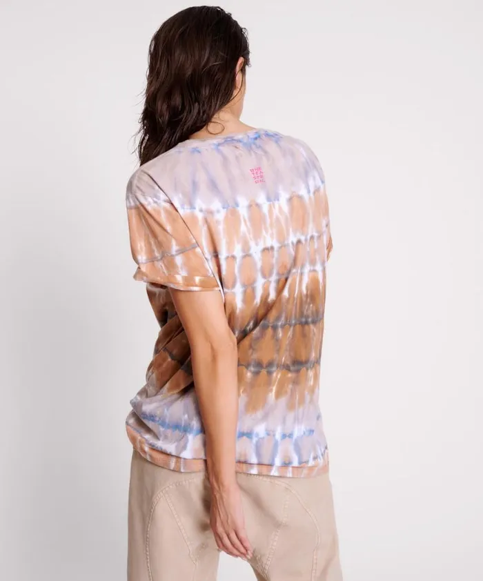 Women One Teaspoon Basic Tees MIRAGE HAND TIE DYED ORGANIC UNISEX TEE Women One Teaspoon Basic Tees MIRAGE HAND TIE DYED ORGANIC UNISEX TEE