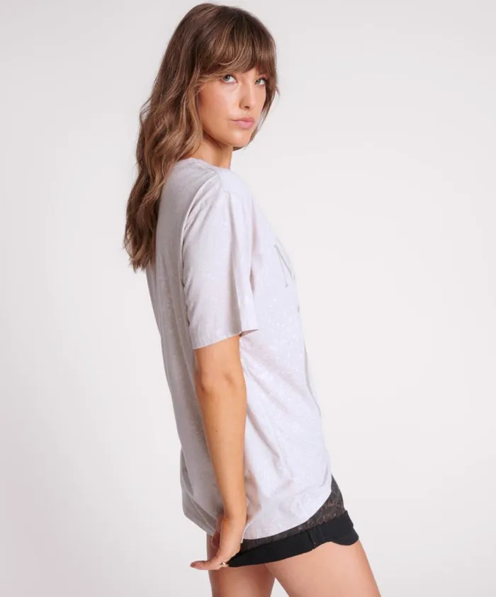 Women One Teaspoon Basic Tees NEVERMIND TIE DYE BOYFRIEND TEE