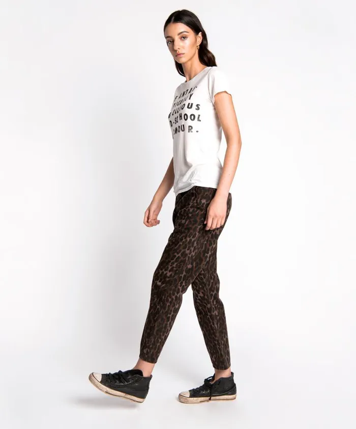 Women One Teaspoon Basic Tees REBEL GLAM FITTED TEE Women One Teaspoon Basic Tees REBEL GLAM FITTED TEE