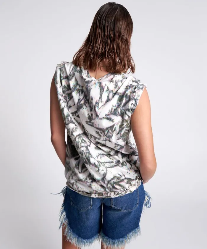 Women One Teaspoon Basic Tees RODEO ORGANIC CHROMATIC UNISEX TEE
