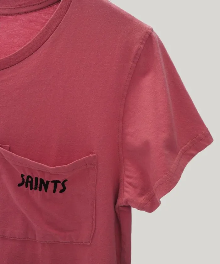 Women One Teaspoon Basic Tees SAINTS TEE