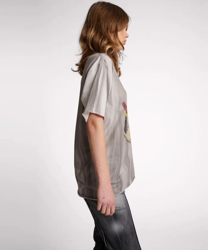 Women One Teaspoon Basic Tees WILD AT HEART BOYFRIEND TEE Women One Teaspoon Basic Tees WILD AT HEART BOYFRIEND TEE