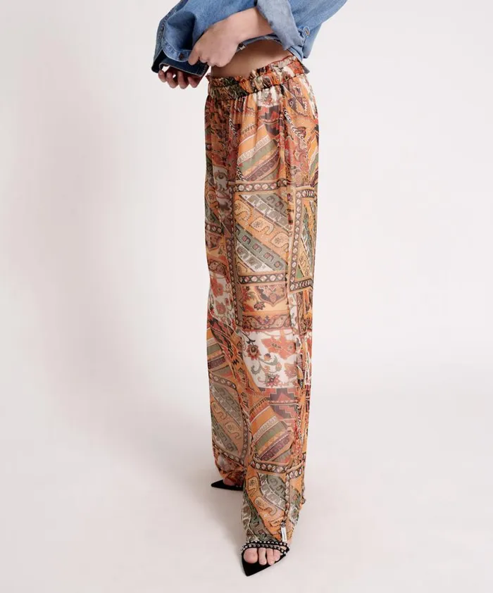 Women One Teaspoon Bottoms BAZAAR PAISLEY PALAZZO PANTS Women One Teaspoon Bottoms BAZAAR PAISLEY PALAZZO PANTS