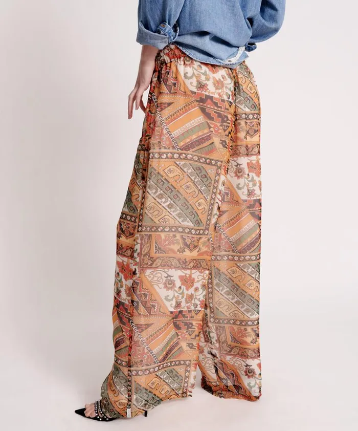 Women One Teaspoon Bottoms BAZAAR PAISLEY PALAZZO PANTS Women One Teaspoon Bottoms BAZAAR PAISLEY PALAZZO PANTS