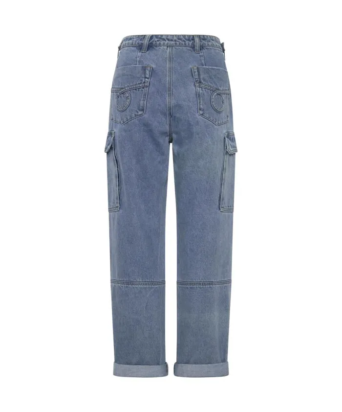 Women One Teaspoon Bottoms BERLIN BLUE CARGO MOTION JEANS Women One Teaspoon Bottoms BERLIN BLUE CARGO MOTION JEANS