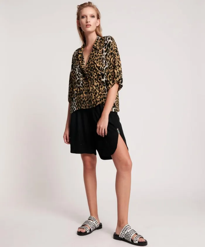 Women One Teaspoon Bottoms BLACK LA RUBY SHORTS