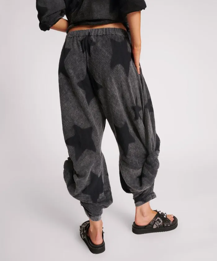 Women One Teaspoon Bottoms BLACK STAR MUSLIN GYPSY PANTS