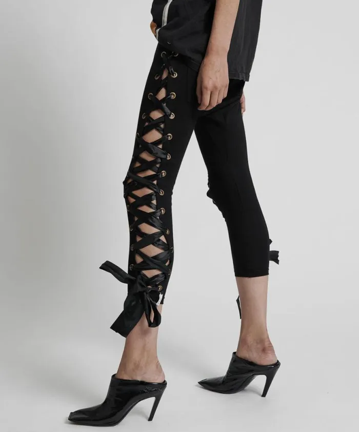 Women One Teaspoon Bottoms BLACK SWAN PANT Women One Teaspoon Bottoms BLACK SWAN PANT