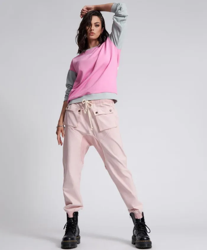 Women One Teaspoon Bottoms BLUSH CARGO CADET PANTS