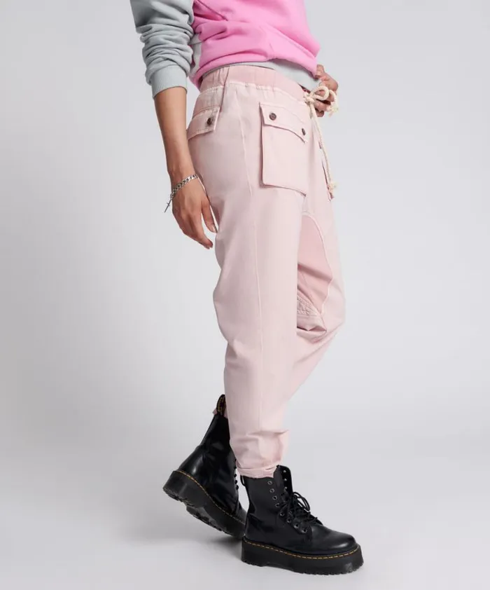 Women One Teaspoon Bottoms BLUSH CARGO CADET PANTS Women One Teaspoon Bottoms BLUSH CARGO CADET PANTS