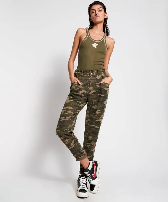 Women One Teaspoon Bottoms CAMO PIONEER 80S JEANS