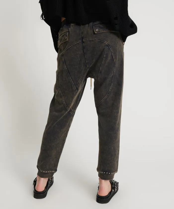 Women One Teaspoon Bottoms CHARCOAL STUDDED TRACKPANTS Women One Teaspoon Bottoms CHARCOAL STUDDED TRACKPANTS