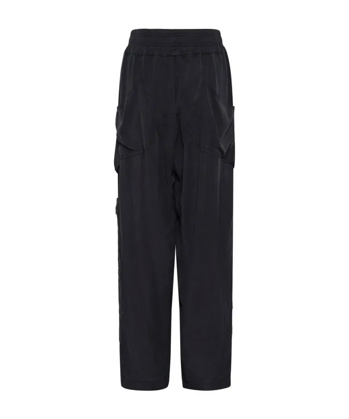 Women One Teaspoon Bottoms CHARCOAL TENCEL ZIPPED PARACHUTE PANTS Women One Teaspoon Bottoms CHARCOAL TENCEL ZIPPED PARACHUTE PANTS