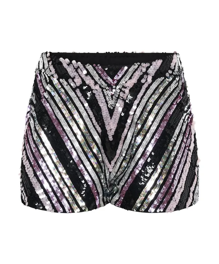 Women One Teaspoon Bottoms CHEVRON HAND SEQUIN PARTY SHORTS Women One Teaspoon Bottoms CHEVRON HAND SEQUIN PARTY SHORTS