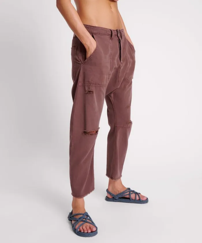 Women One Teaspoon Bottoms CHOCOLATE SINNERS DROP CROTCH BOYFRIEND JEANS Women One Teaspoon Bottoms CHOCOLATE SINNERS DROP CROTCH BOYFRIEND JEANS