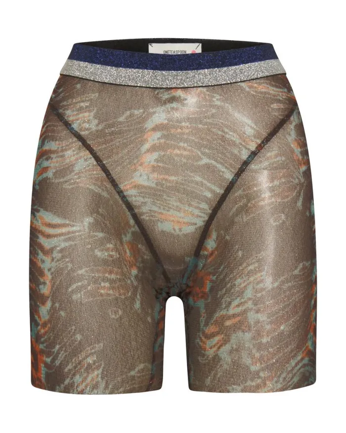 Women One Teaspoon Bottoms CHROMATIC BIKE SHORTS Women One Teaspoon Bottoms CHROMATIC BIKE SHORTS