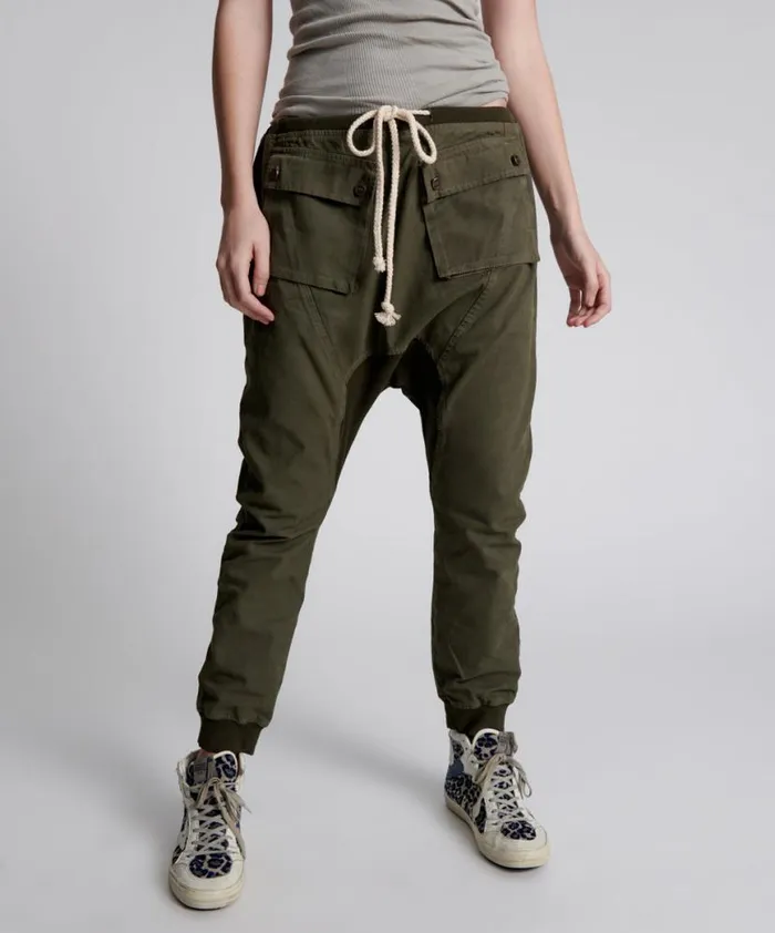 Women One Teaspoon Bottoms DARK KHAKI CARGO CADET PANTS Women One Teaspoon Bottoms DARK KHAKI CARGO CADET PANTS
