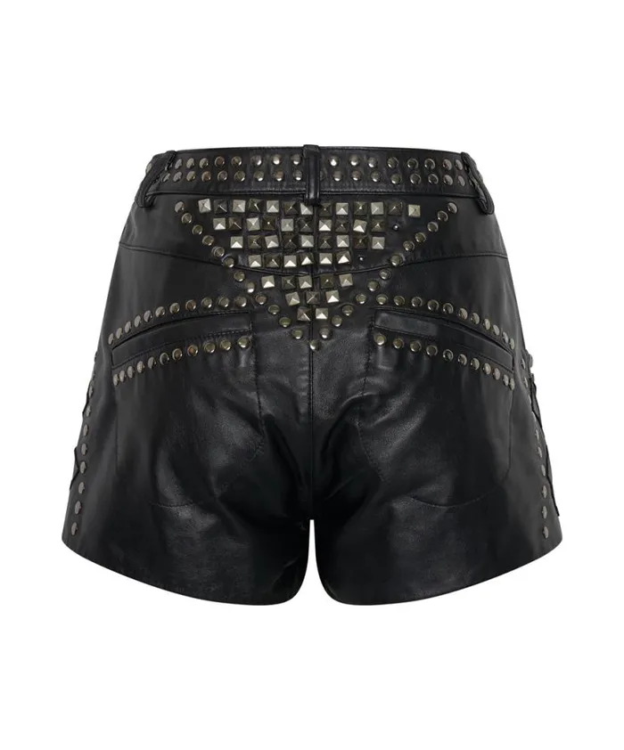 Women One Teaspoon Bottoms DIAMOND REFLECTIONS LEATHER SHORTS Women One Teaspoon Bottoms DIAMOND REFLECTIONS LEATHER SHORTS