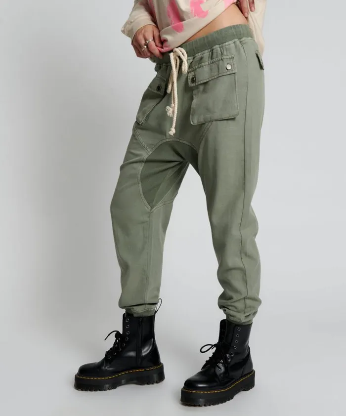 Women One Teaspoon Bottoms FADED KHAKI CADET PANTS Women One Teaspoon Bottoms FADED KHAKI CADET PANTS