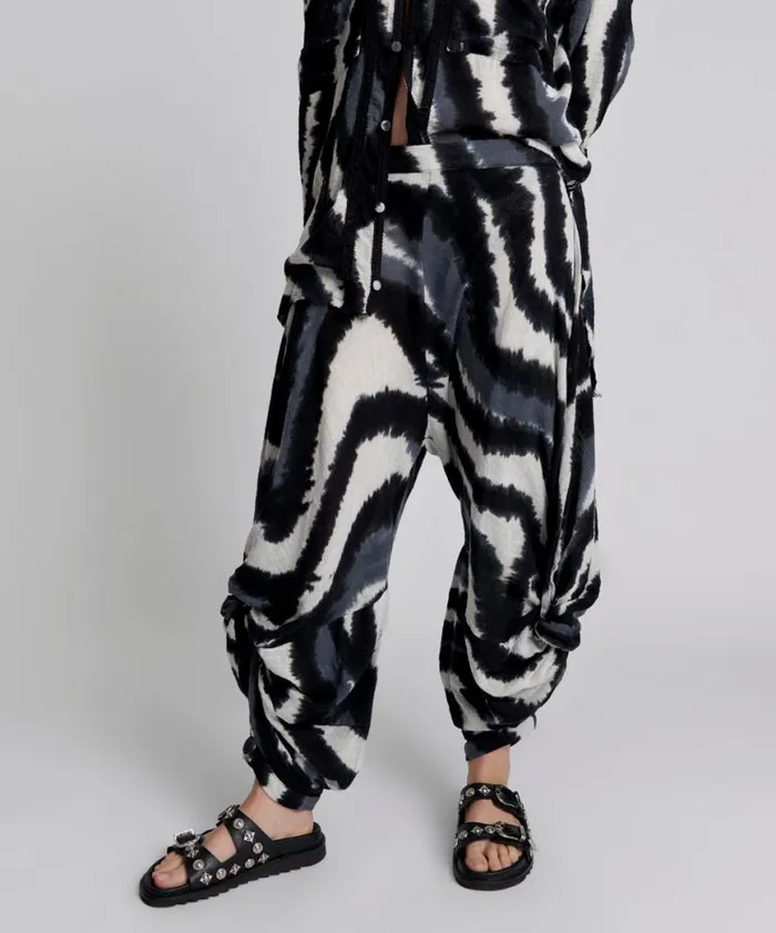 Women One Teaspoon Bottoms HAND PAINTED ECLIPSE GYPSY HAREM PANTS Women One Teaspoon Bottoms HAND PAINTED ECLIPSE GYPSY HAREM PANTS