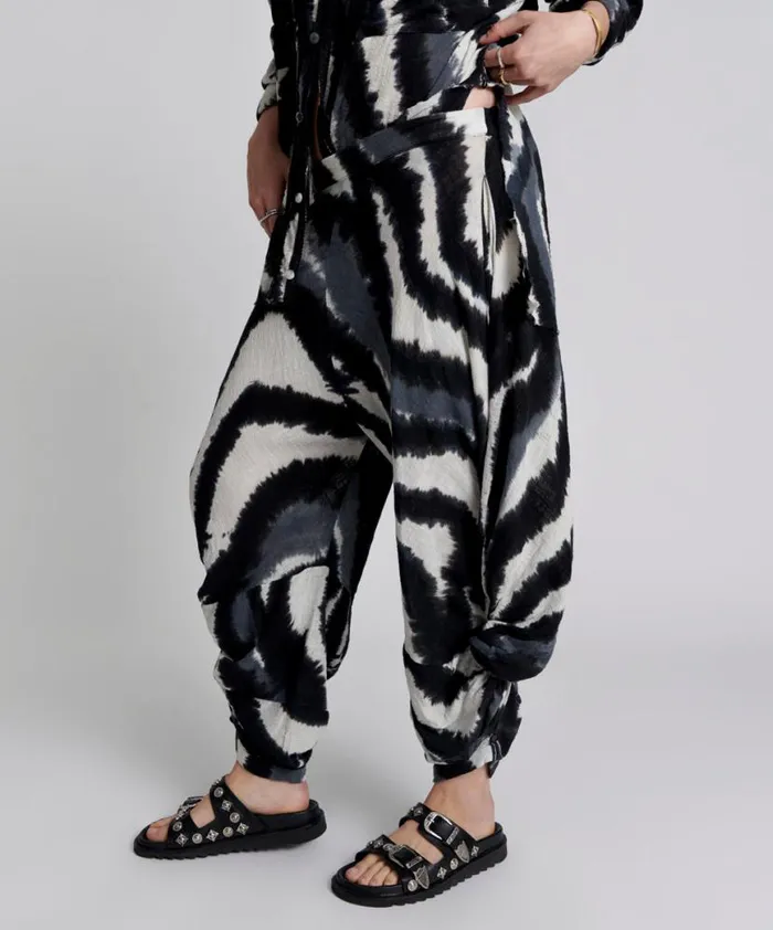 Women One Teaspoon Bottoms HAND PAINTED ECLIPSE GYPSY HAREM PANTS Women One Teaspoon Bottoms HAND PAINTED ECLIPSE GYPSY HAREM PANTS