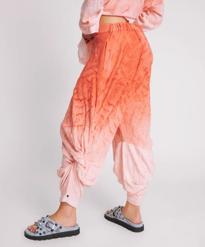 Women One Teaspoon Bottoms HAND PAINTED SUNSET MUSLIN GYPSY PANT
