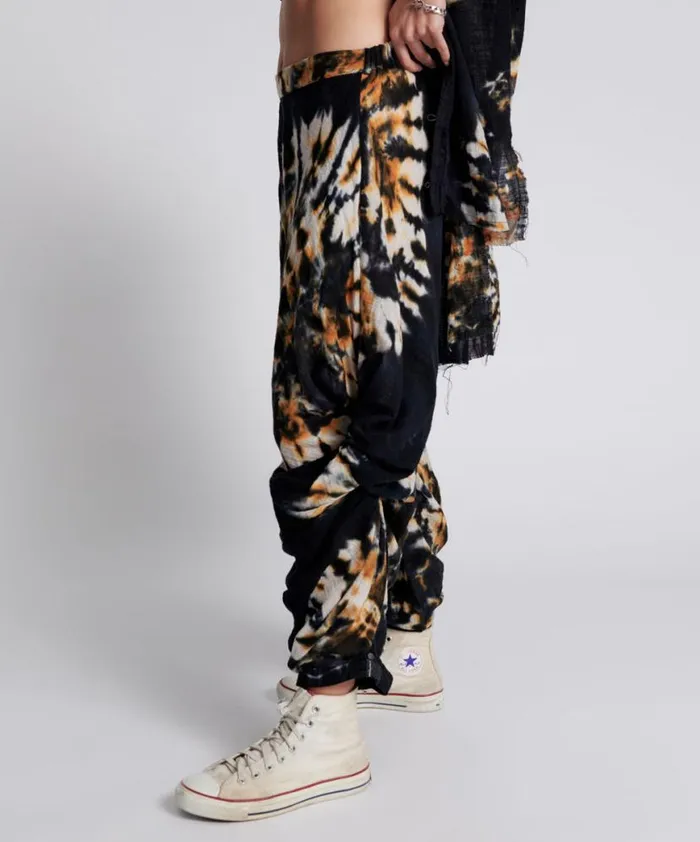 Women One Teaspoon Bottoms HAND PRINTED STORM FLOWER PANTS Women One Teaspoon Bottoms HAND PRINTED STORM FLOWER PANTS