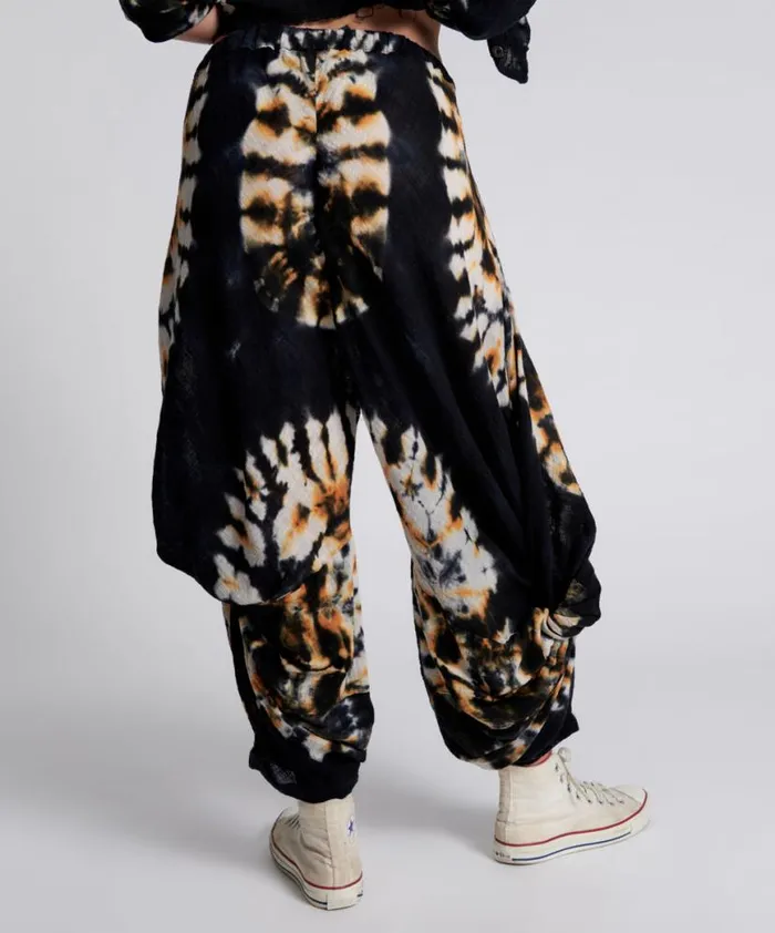 Women One Teaspoon Bottoms HAND PRINTED STORM FLOWER PANTS Women One Teaspoon Bottoms HAND PRINTED STORM FLOWER PANTS