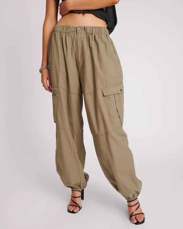 Women One Teaspoon Bottoms KHAKI UTILITY FLIGHT PANTS Women One Teaspoon Bottoms KHAKI UTILITY FLIGHT PANTS