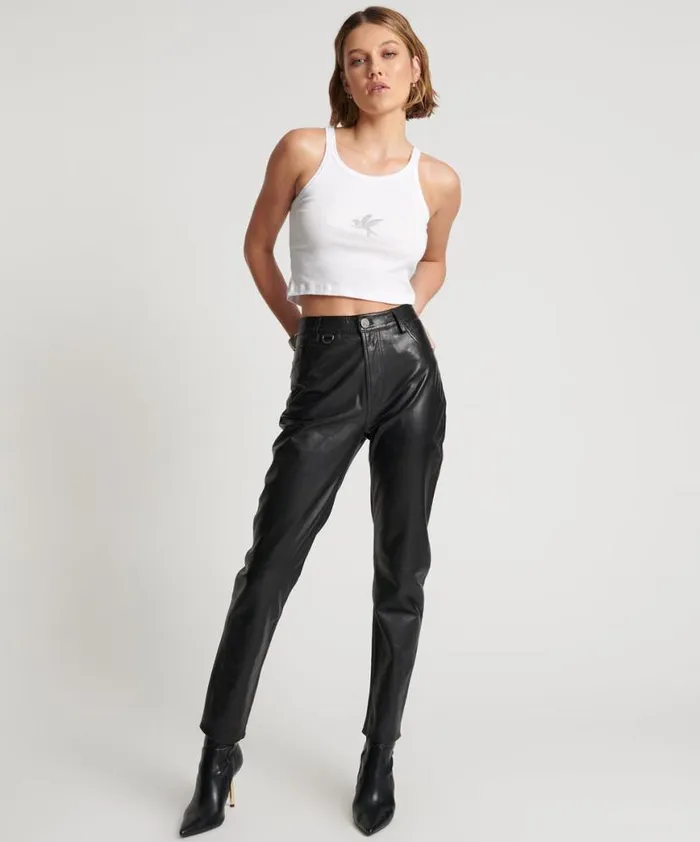 Women One Teaspoon Bottoms LEATHER LEGEND PANTS