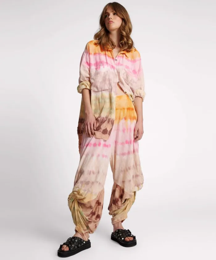Women One Teaspoon Bottoms MIRAGE HAND DYED MUSLIN GYPSY PANT