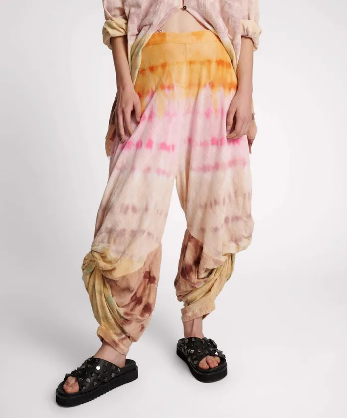 Women One Teaspoon Bottoms MIRAGE HAND DYED MUSLIN GYPSY PANT Women One Teaspoon Bottoms MIRAGE HAND DYED MUSLIN GYPSY PANT