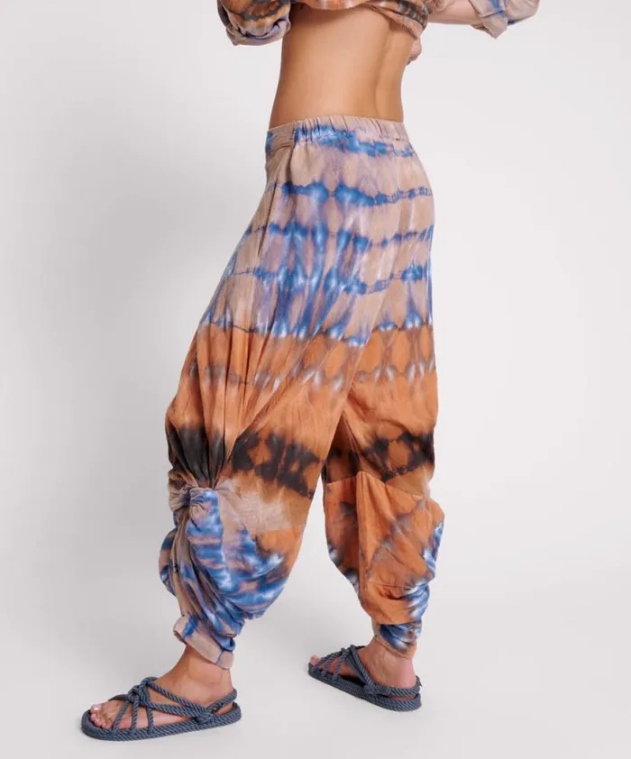 Women One Teaspoon Bottoms MIRAGE HAND TIE DYED GYPSY HAREM PANTS Women One Teaspoon Bottoms MIRAGE HAND TIE DYED GYPSY HAREM PANTS